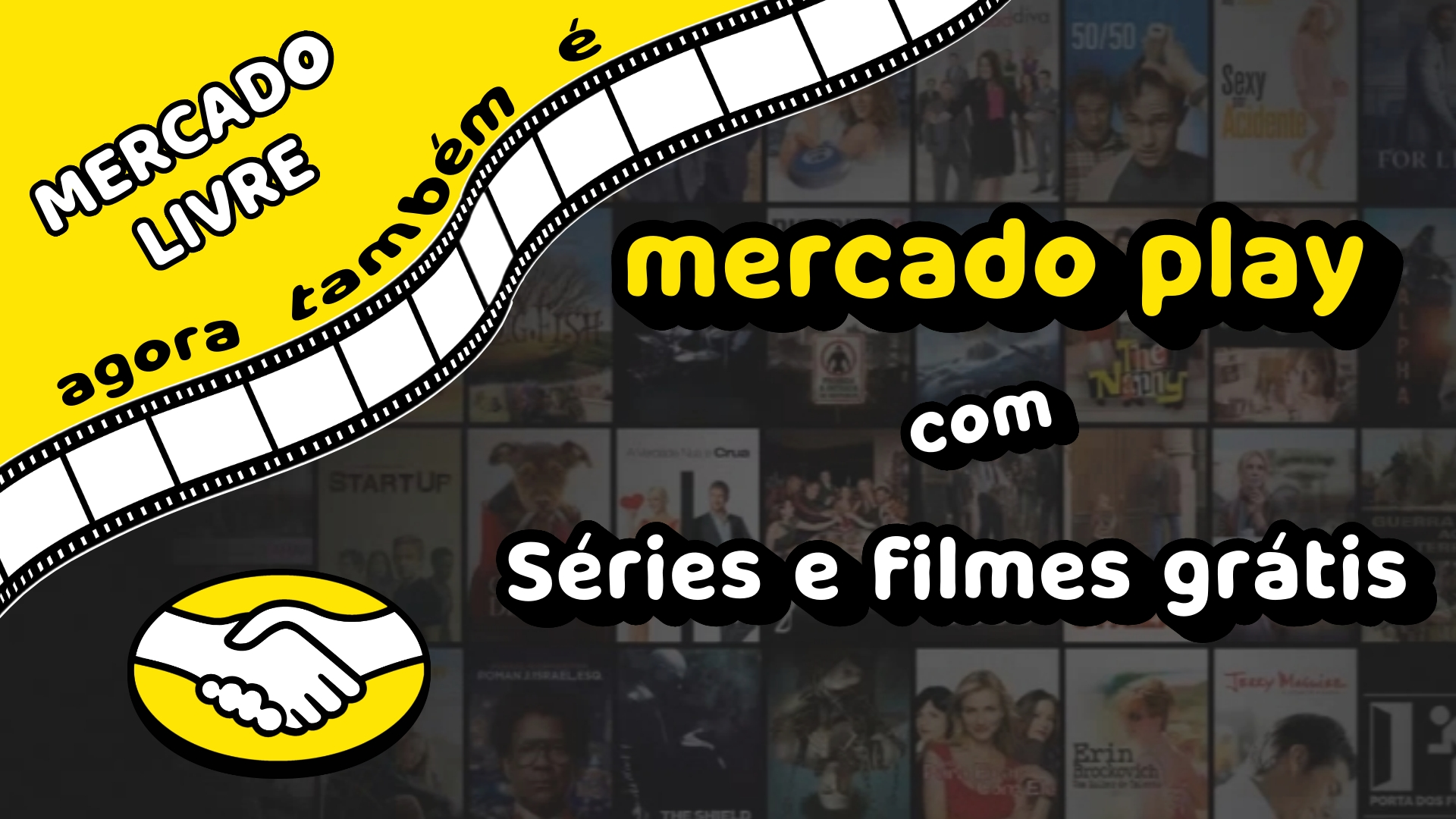 Mercado livre agora tem também o mercado play, com filmes e séries grátis.